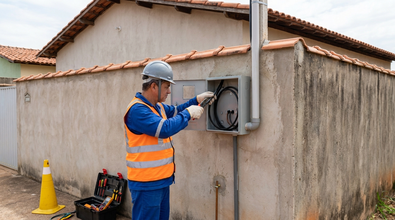 Instalacao de padrao de energia profissional em Fortaleza‑CE